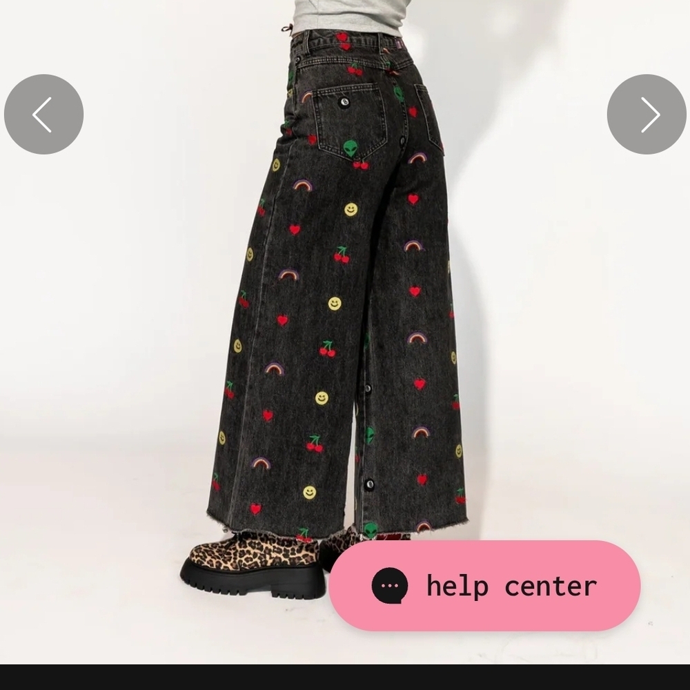 Happy thoughts denim jeans